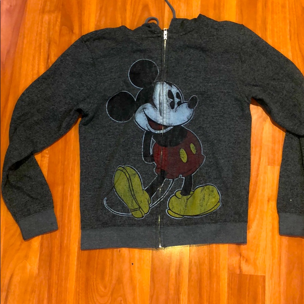 Mickey Mouse Zip-up Sweater / Size S